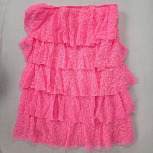 Victoria's Secret Women's Pink Lace Swim Bathing Suit Cover Up Medium New $68 - Picture 1 of 6